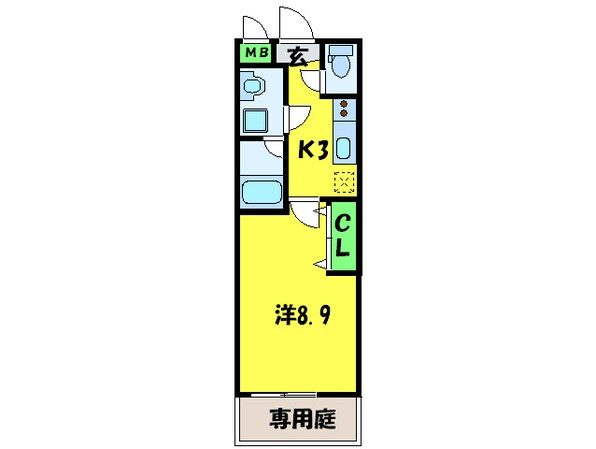 フジパレス初芝イ－ストの物件間取画像